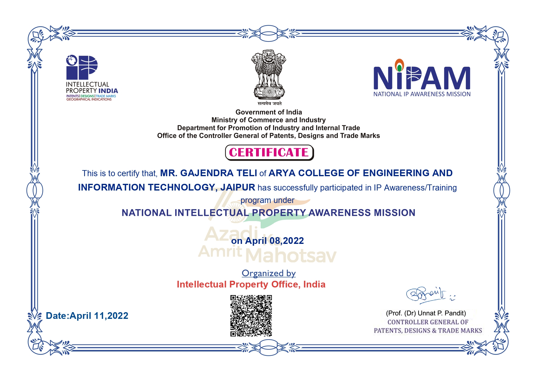 Certificate 2
