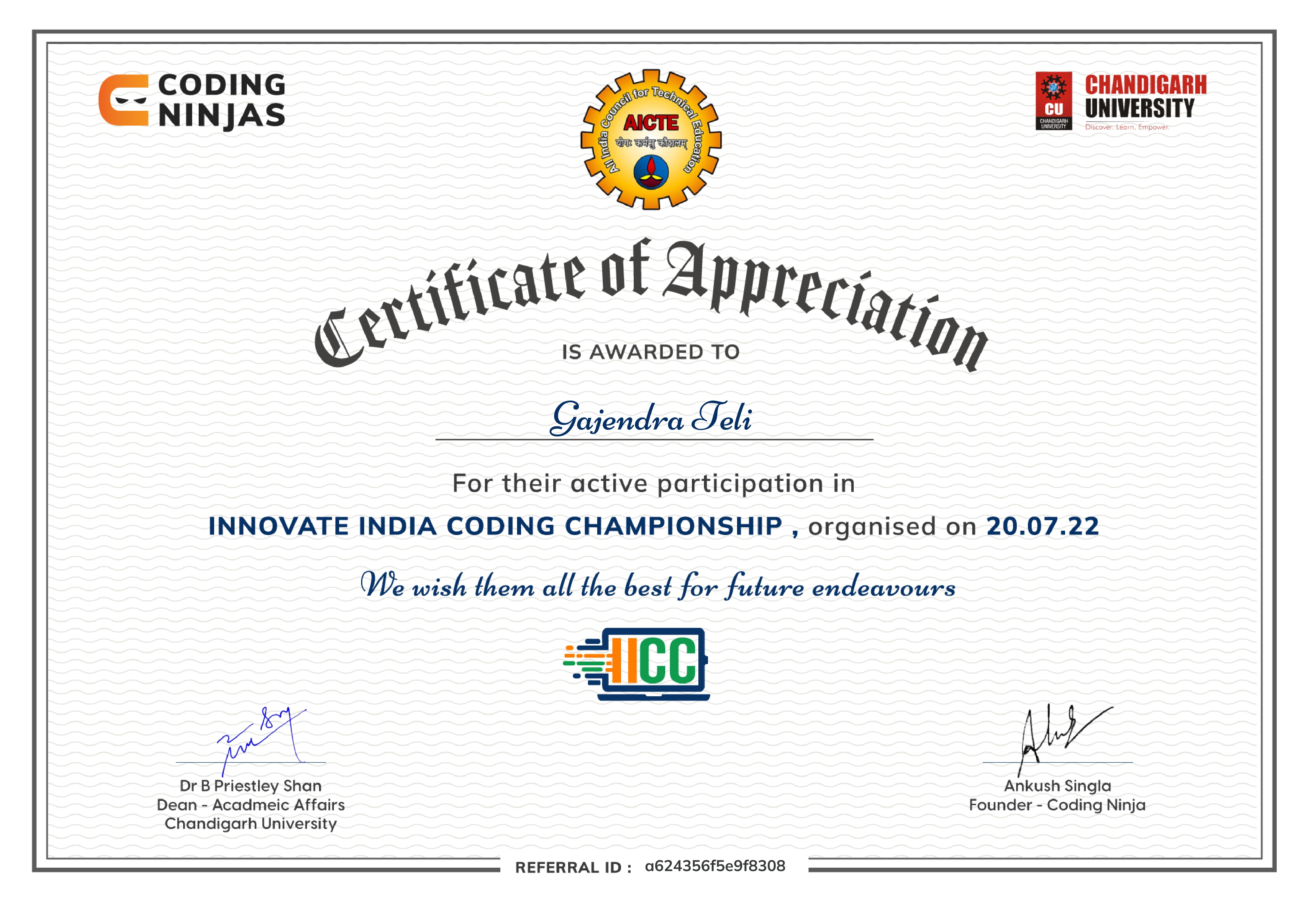 Certificate 2