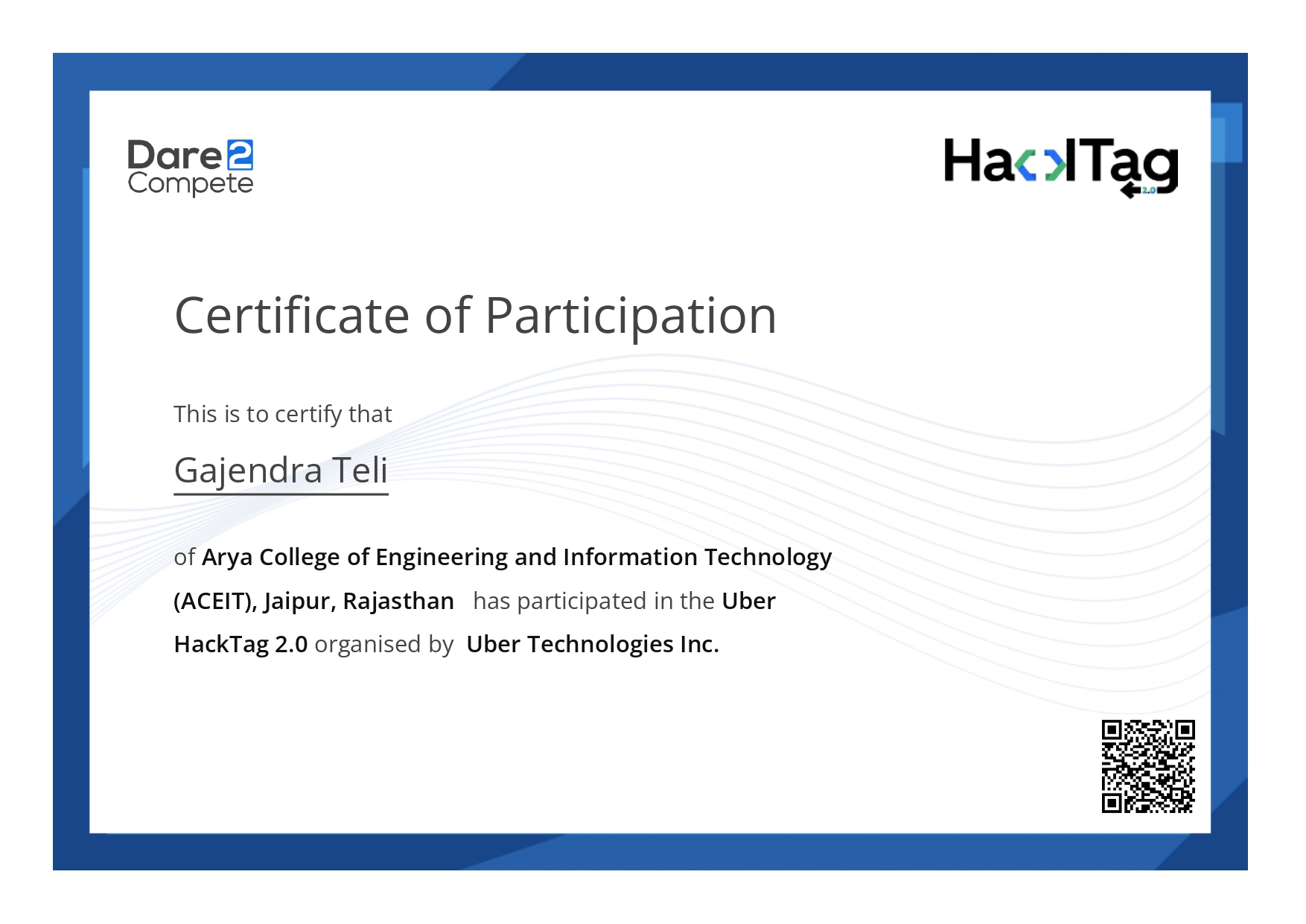 Certificate 2
